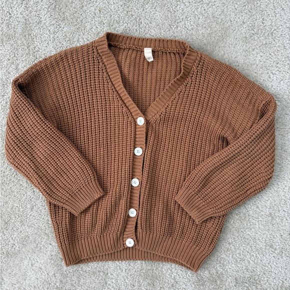 Babaa Sweaters - Summer and Storm Knit Button-Front Cotton Cardigan